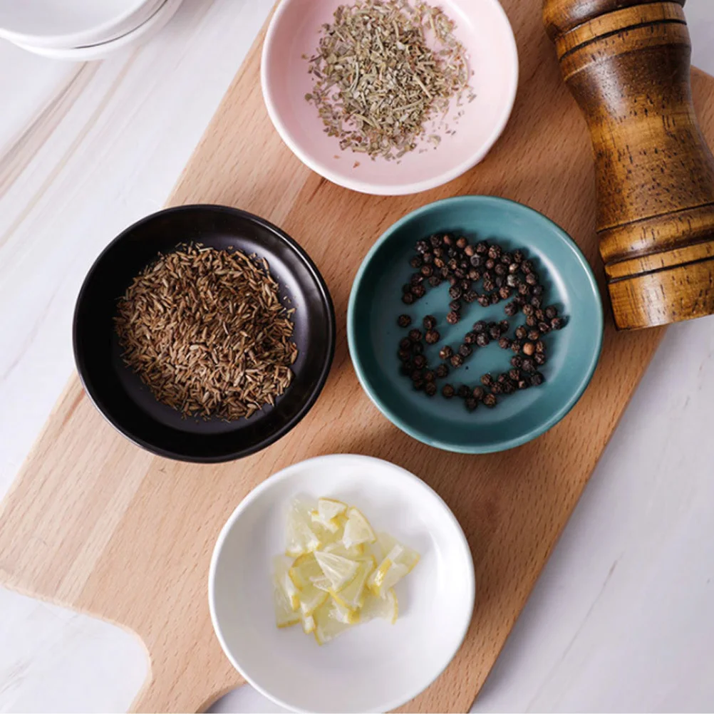

3Pcs Ceramic Relish Plate Simple Seasoning Dish Multiuse for Snacks Fruits Nuts Catering Food Shops Ceramic Sauce Dish