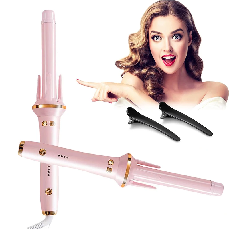 

Salon Portable Automatic Hair Curler Curling Iron Wand Electric Hair Curler Negative Ion Rotating Curly Hair Stick Styling Tool