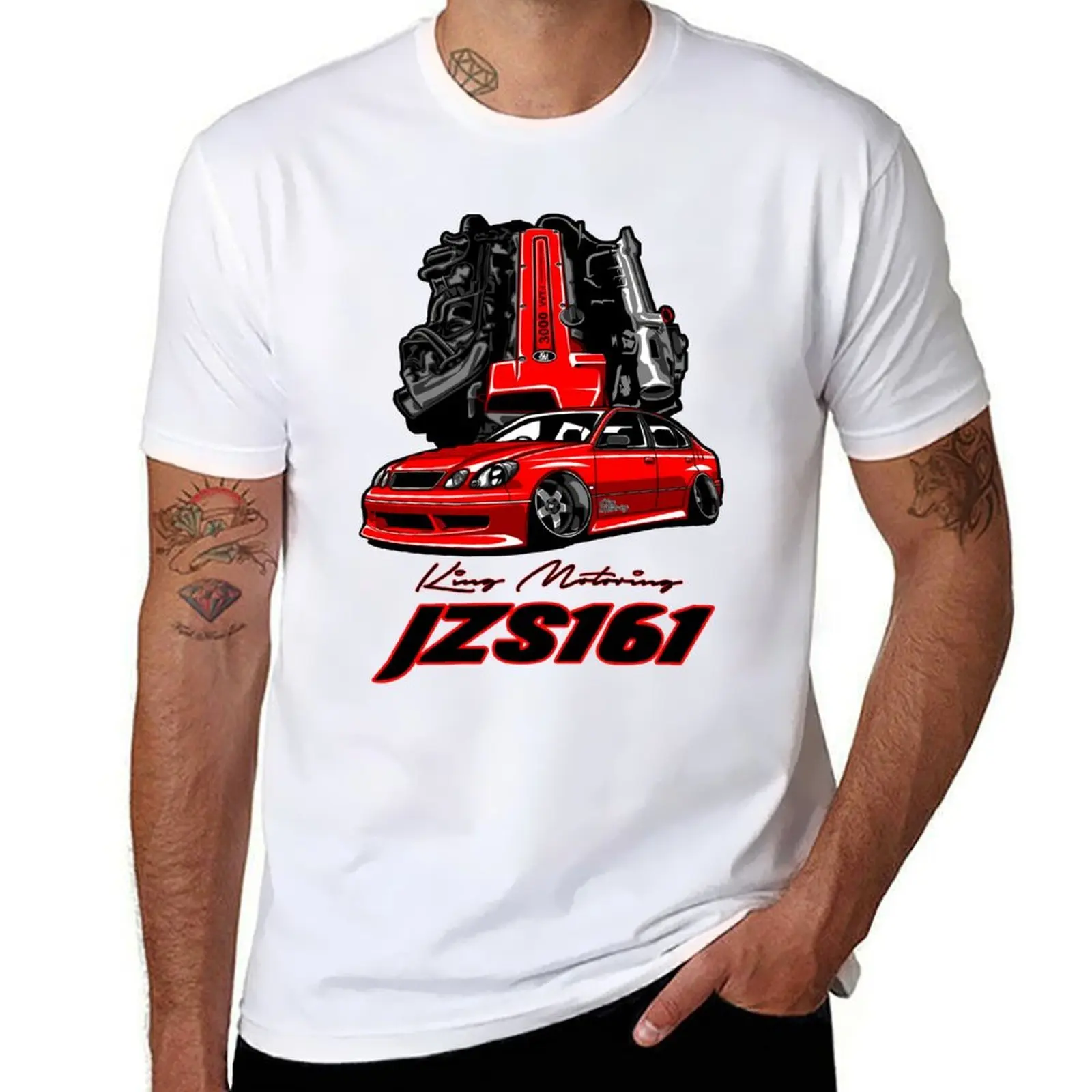 

2JZ 100% cotton STOCK t shirts GTE shirt man cotton T-Shirt heavy t JZS161 Aristo