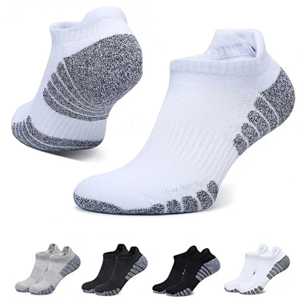 thickened towel bottom running mesh boat socks non-slip breathable sports socks Low cut Men's socks Women's