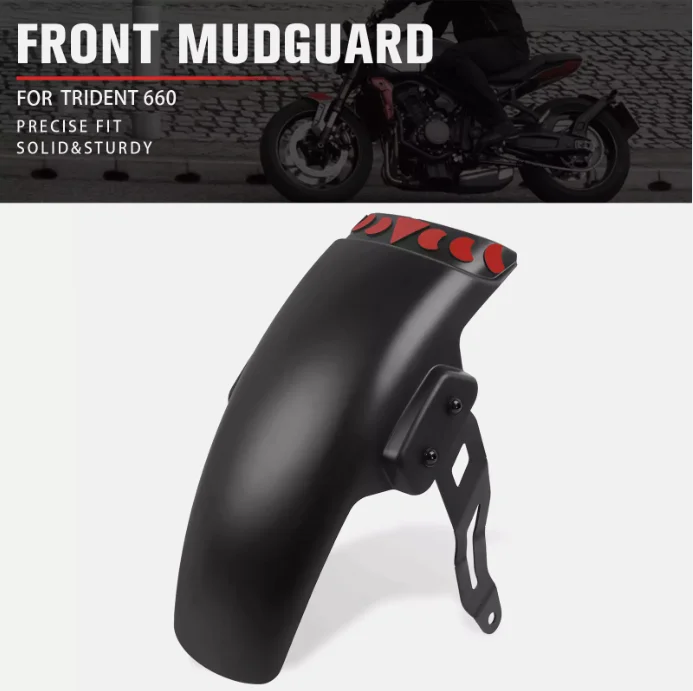 

EU quality motocycle Front Fender Extender Mudguard Extension For Trident 660 Trident660 2021-2024 Wheel Mudguards Splash Guard