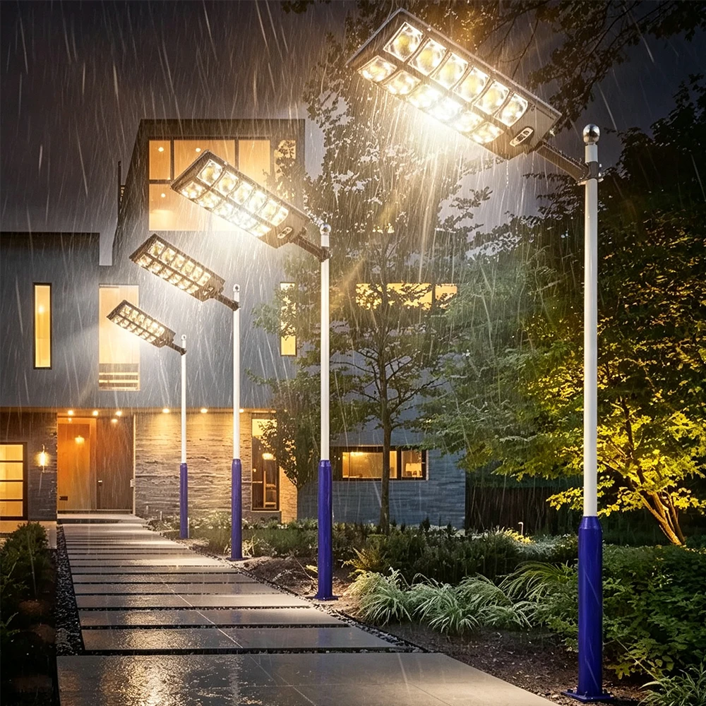 1000W/3000W Solar Street Light High Quality Outdoor Waterproof Solar Light Outdoor Powerful Adjustable Light For Courtyards Lamp