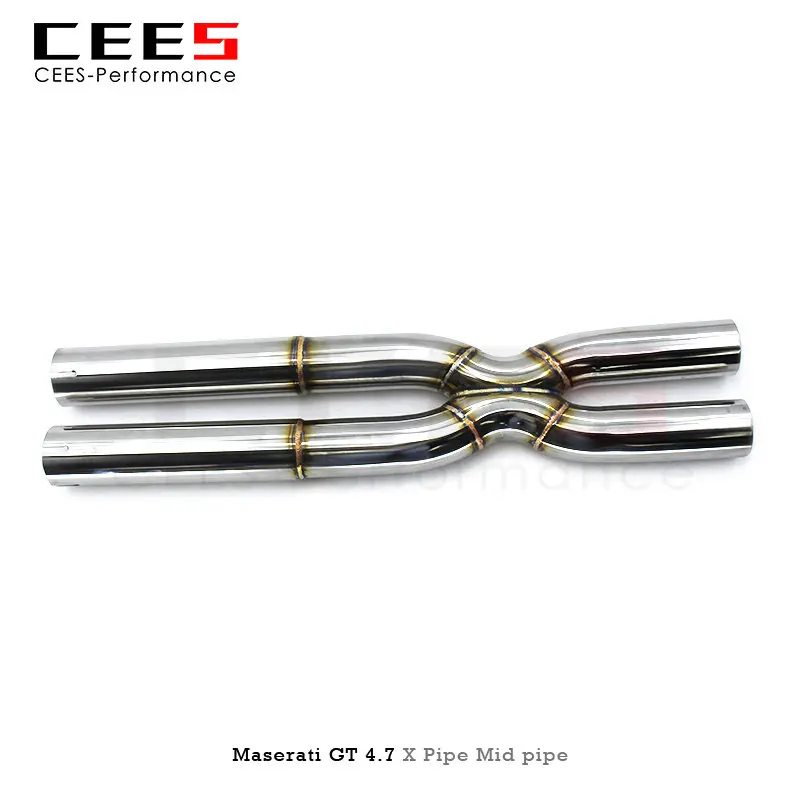 CEES X Pipe Mid pipe For Maserati Gran Turismo/GT 4.7 2008-2023 Stainless Steel High Performance Exhaust Pipe Automobile Parts