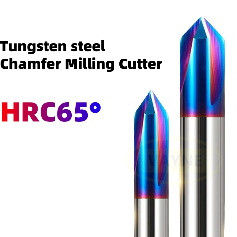 Chamfer Milling Cutter 60 90 120 Degree Carbide Chamfer Mill Deburring Edge V Grove Router Bit 3Flute CNC End Mill 2-12mm HRC65