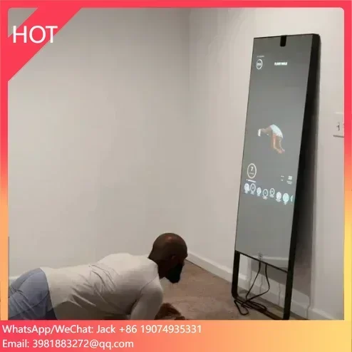 In Stock Magic Exercise Mirror Gym Interactive Full Body Sport Gym Floor Wall Exercise Workout Mirror Smart Fitness Mirror