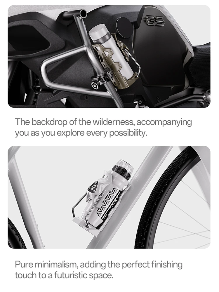 Kewig SHJ-6 Motorrad-Getränkehalter, verstellbar, Diebstahlschutz, Anti-Fall, 360° ° Drehbare Getränkeflaschenhalterung für Roller, E-Bike und Fahrrad – Detail 18