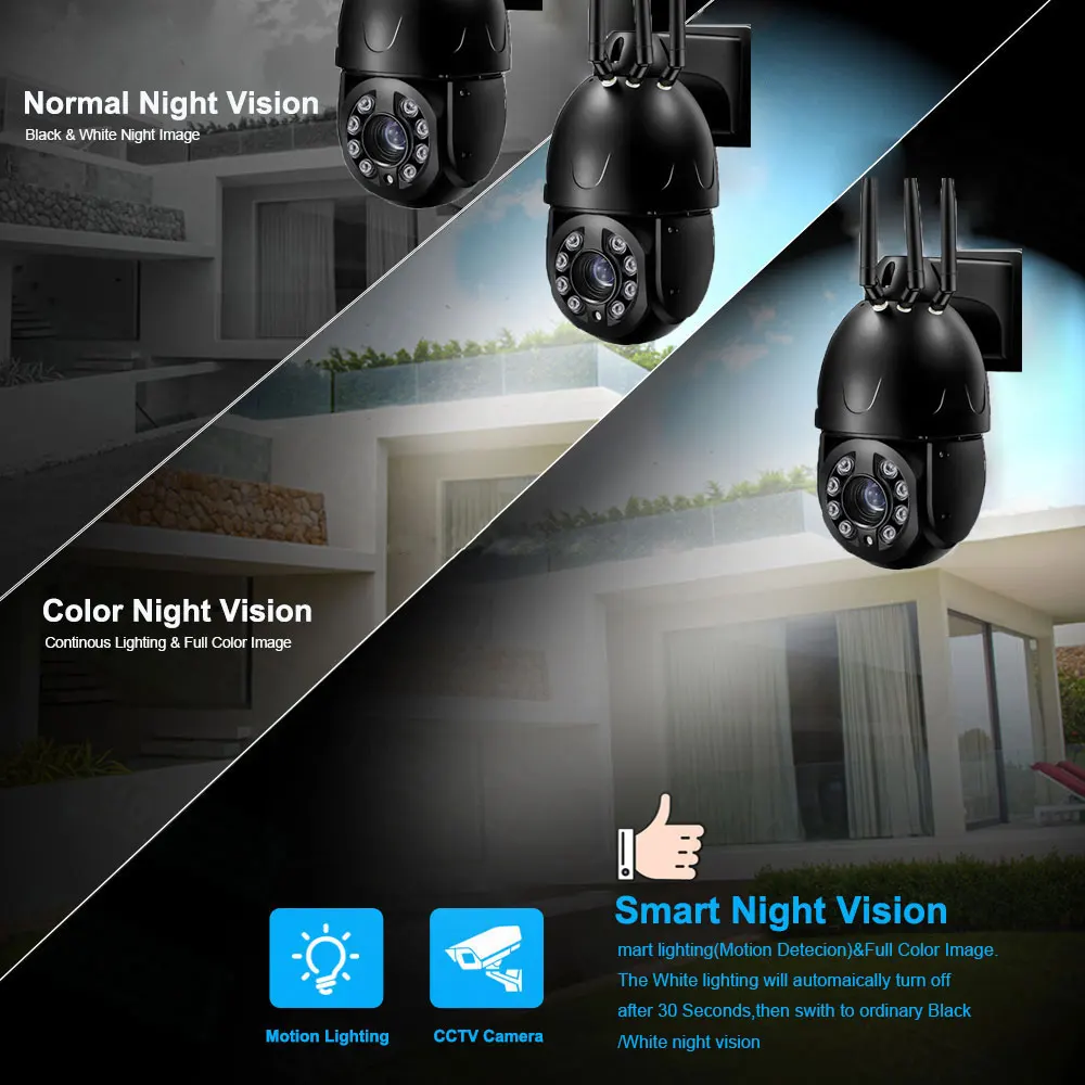 Imagem -04 - Black Metal Outdoor Velocidade Dome Câmera ip 4g Wifi Ptz Night Cctv Surveillance Cam Zoom 36x Humanoid Tracking Cor 4k 8mp