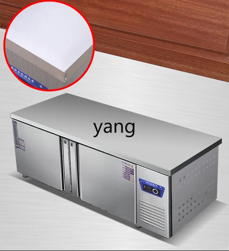 Ltt منضدة العمل المبردة، طاولة العمليات، الثلاجة، متجر الشاي الحليب التجاري، بار المياه، الفريزر، المطبخ الصغير #5