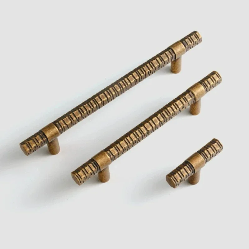 Bronze Retro Schrankgriffe für Schlafzimmertüren, Chinesische Einfache Kleiderschrank- und Schubladenknöpfe, Luxuriöse Möbelgriffe, Küchenschrankgriffe – Detail 6