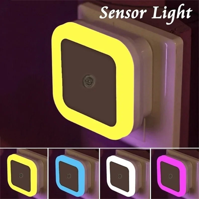 Wireless Sensor LED Night Light EU Plug Mini Square Night Lights For Baby Children Living Room Bedroom Corridor Lighting Lamp