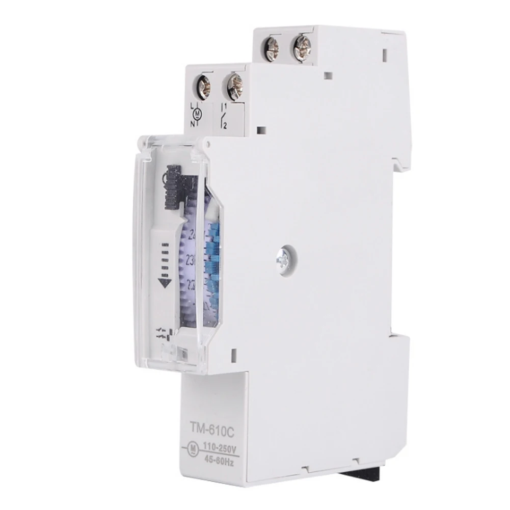 

Time Control Switch, Time Switch High Accuracy 1P Rail Intelligent Timing Switch for Street Light TM610C 220V
