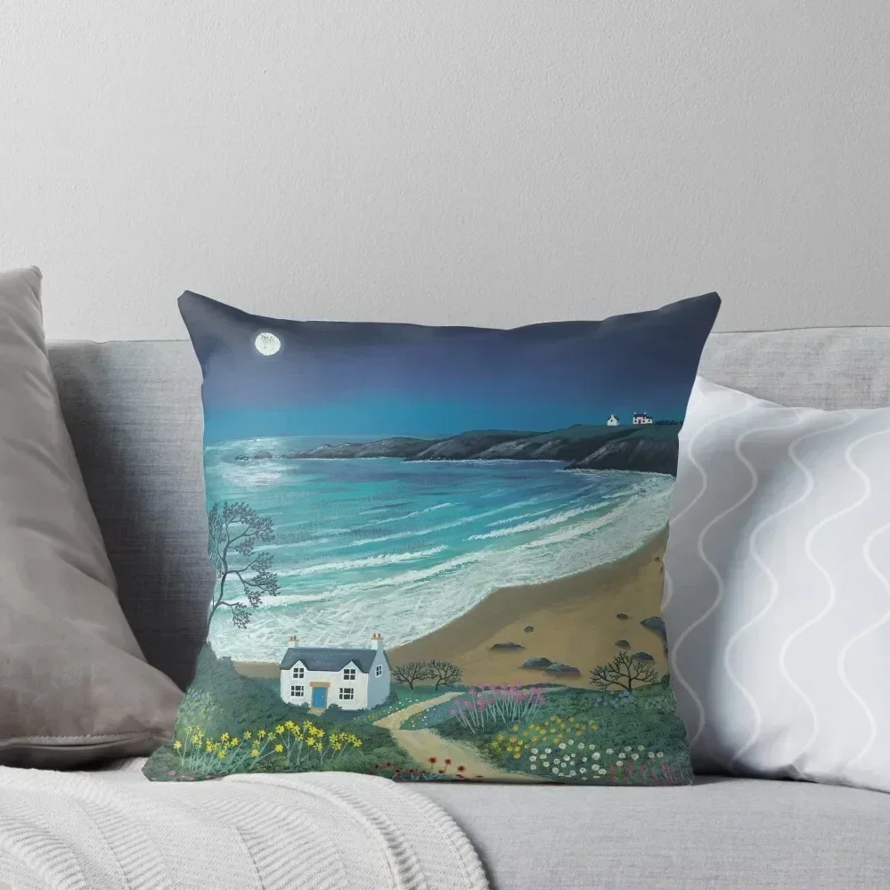 

The Path to Moonlight Bay Throw Pillow Decorative pillowcase Cushions Cover pillows decor home Elastic Cover For Sofa pillow