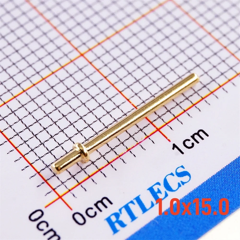 100 pcs PCB Pin Socket Male Female 1.0 mm Diameter φ1.0 Finger Clip loaded contact machined Mating pins receptacle Board mount