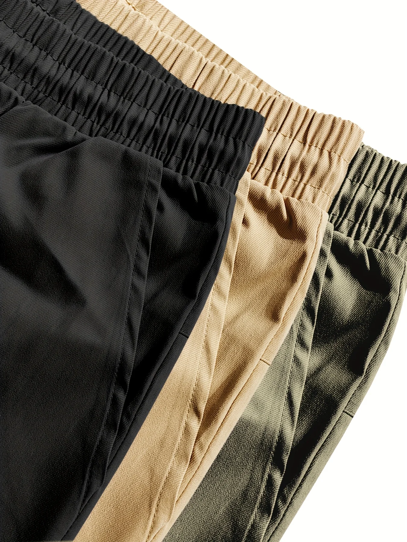 3 Pack Plus Size Men Cargo Shorts Summer Loose Fit Jorts Baggy Streetwear Casual Running Y2k Man  Short Pants Oversize