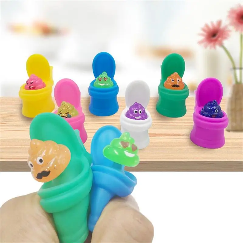 Elastic Squeeze Toys Cute & Fun Toilet Squeeze Toy For Killing Time Easy To Use Multi-Functional Squeeze Rebound Toy For Stress