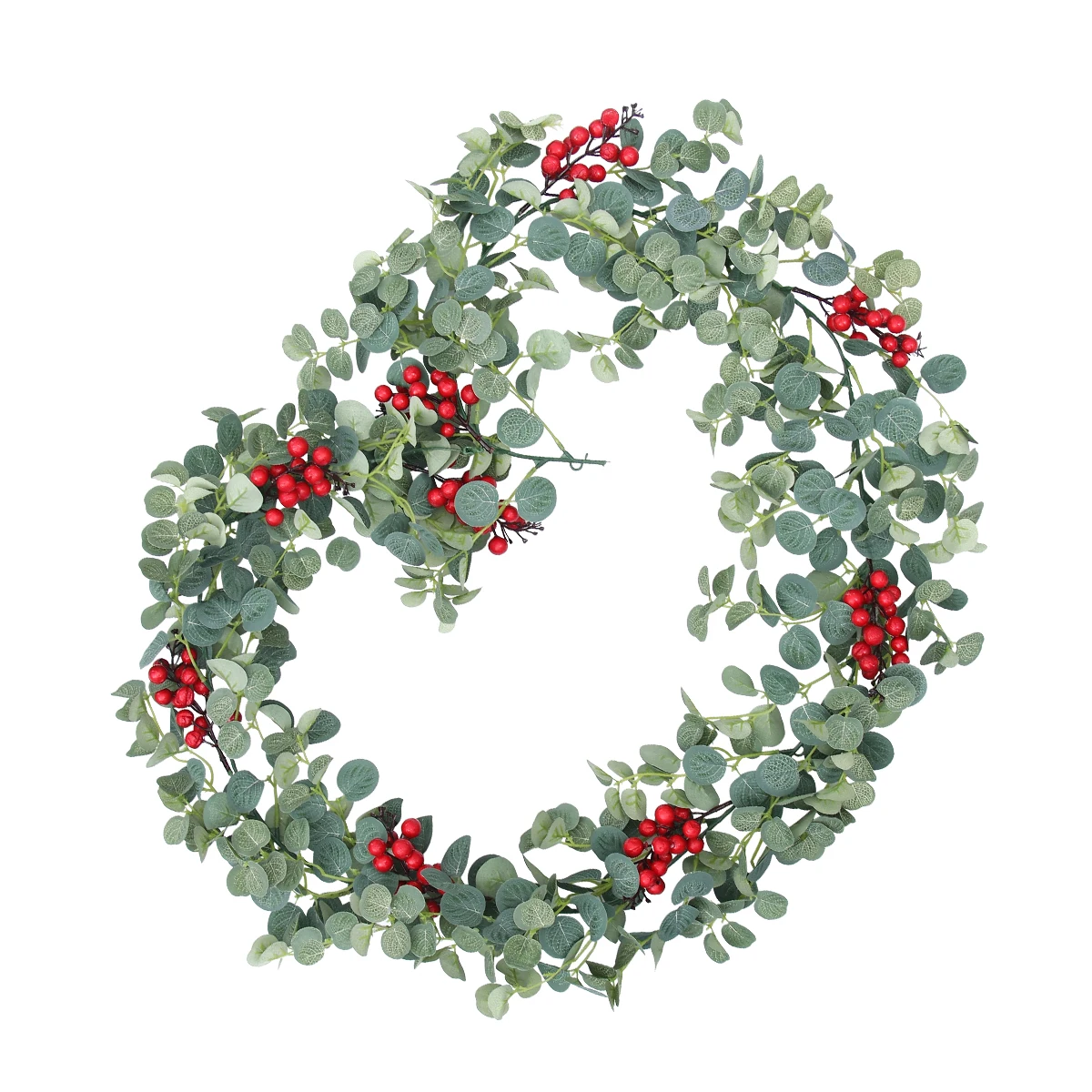 

Berries Simulated Money Leaf Rattan Decoration Eucalyptus Holiday Cane Christmas Garland