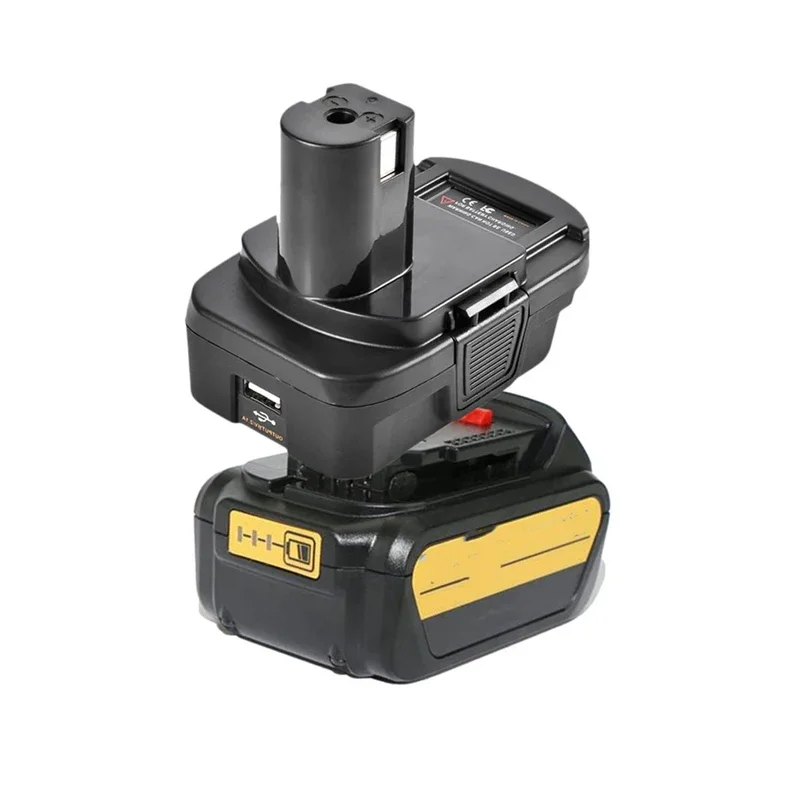DM18RL Battery Converter Adapter USB DM20ROB For RYOBI Convert to For DEWALT For Milwaukee 18V  Battery Adapter
