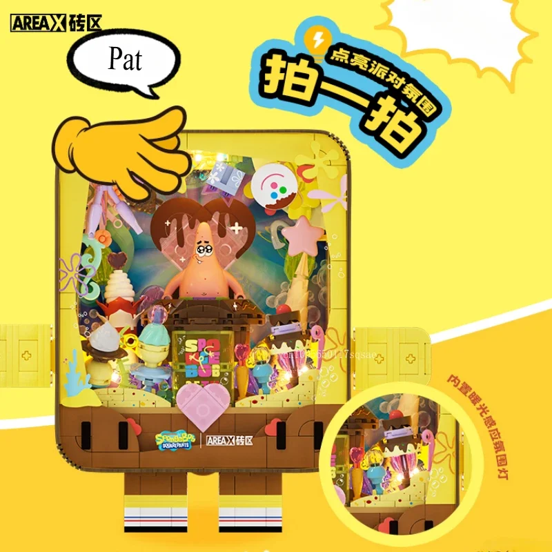 AREAX Bob l'éponge SquarePants 25e anniversaire édition limitée Collection blocs d'assemblage Patrick Star jouet bloc modèle cadeau
