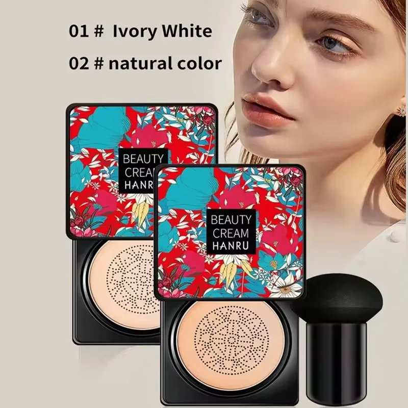 الكل في واحد يشع الجمال مع وسادة هوائية على شكل فطر كريم بي بي مرطب ومغذي وشفاف وسادة هانرو خفيفة الوزن