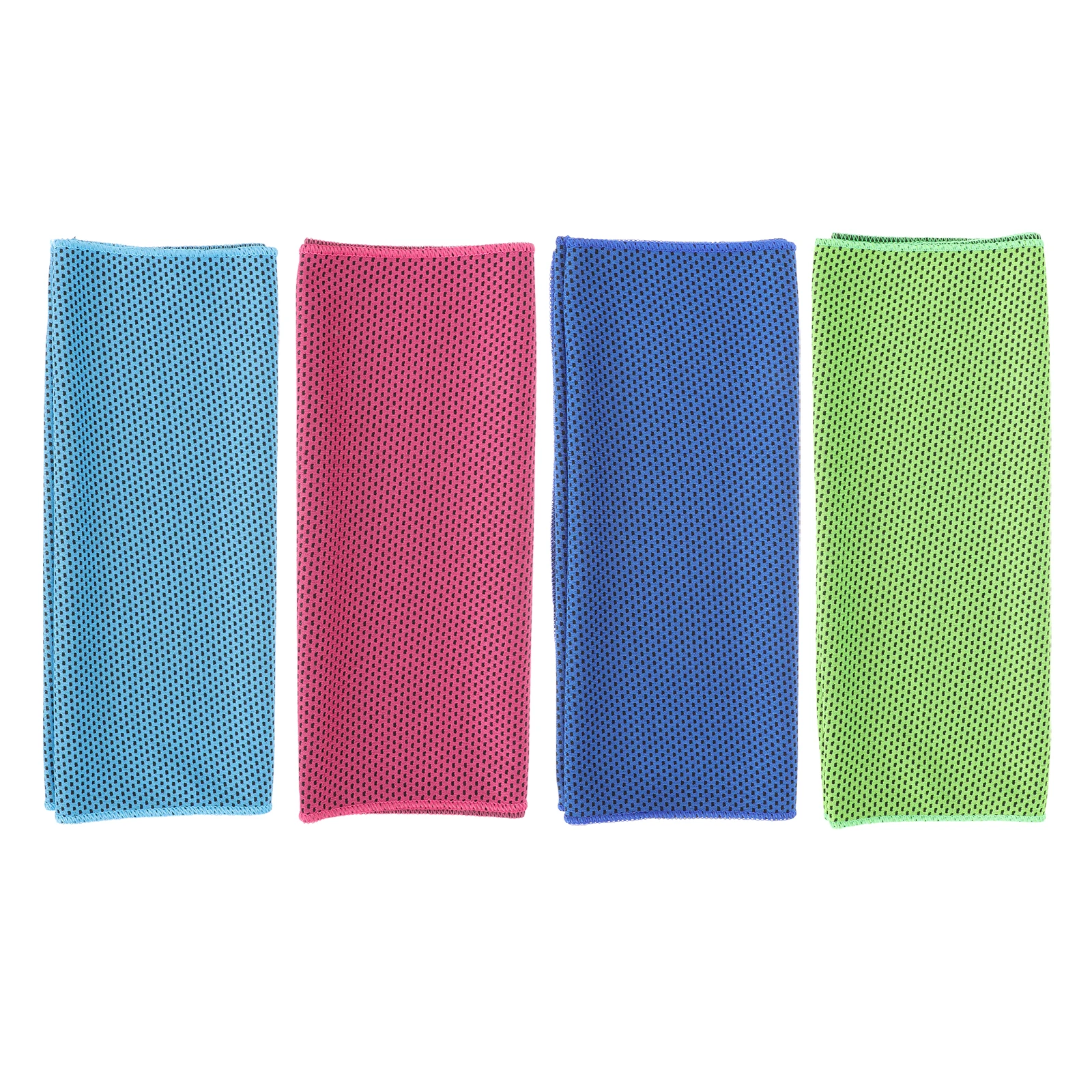 

4pcs Cooling Towels Cold Towel Skin-friendly Sweat-absorbing Towels Sports Yoga Gym Exercise Running Cycling Travel Lightweight