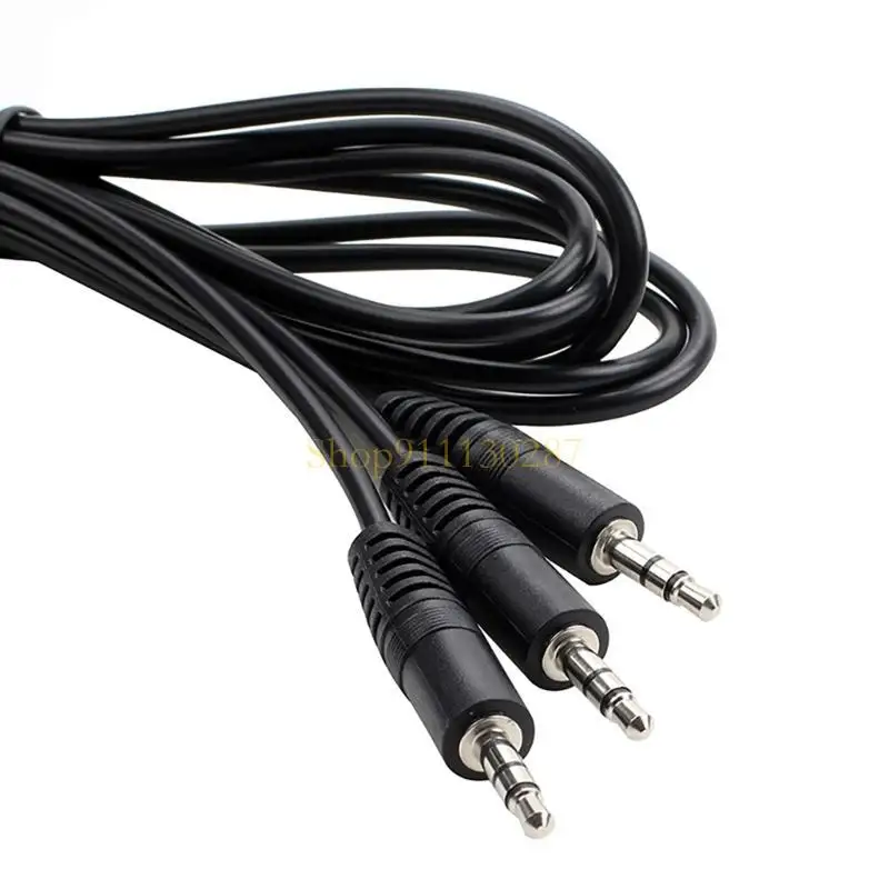 

J1HC 2 in 1 Headphone Splitter 3.5mm Male to 2 Male Earphone Splitter 2 Port