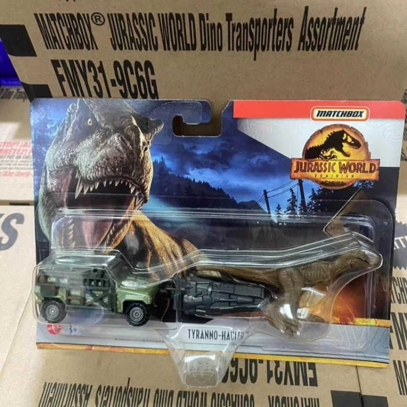 

Mattel Matchbox Jurassic World Dinosaur Transport Diecast Alloy Truck Movie Same Style Collectible Vehicle FMY31