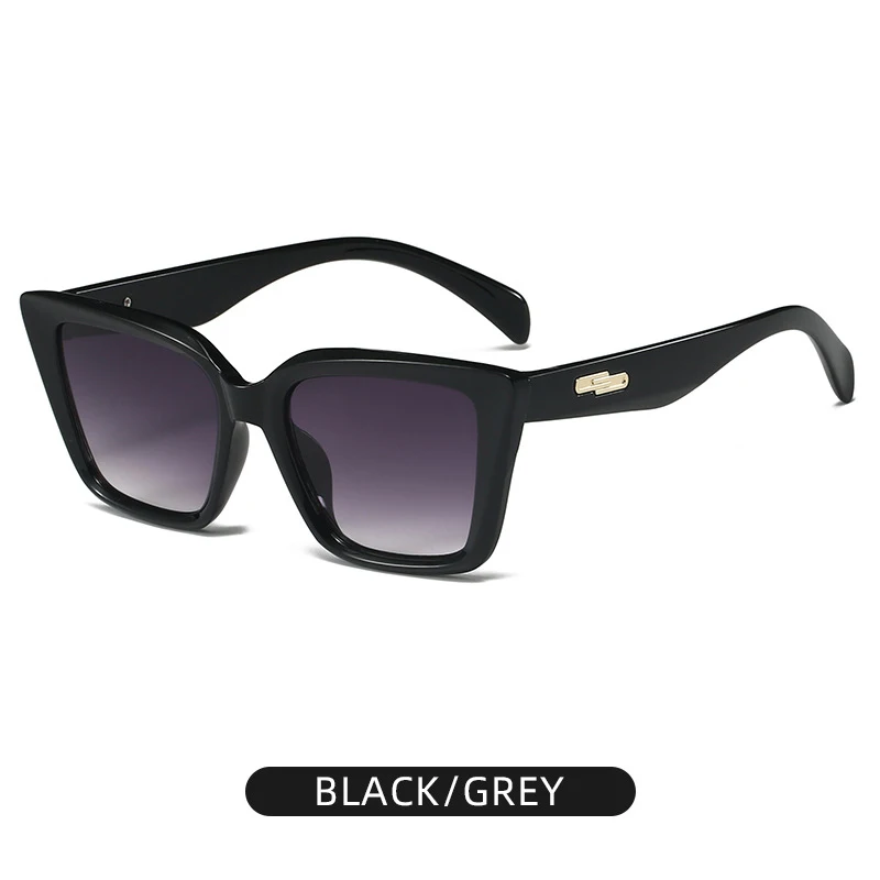 Lunettes de soleil rétro à grande monture œil de chat, visage rond, ongles de riz, nouvelle photographie de rue pour femmes, lunettes de soleil ultraviolettes, 2025, 3196