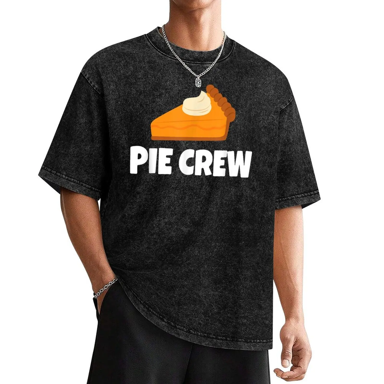 

Funny Pumpkin Pie Crew Thanksgiving T-Shirt Blouse Aesthetic clothing mens graphic t-shirts anime