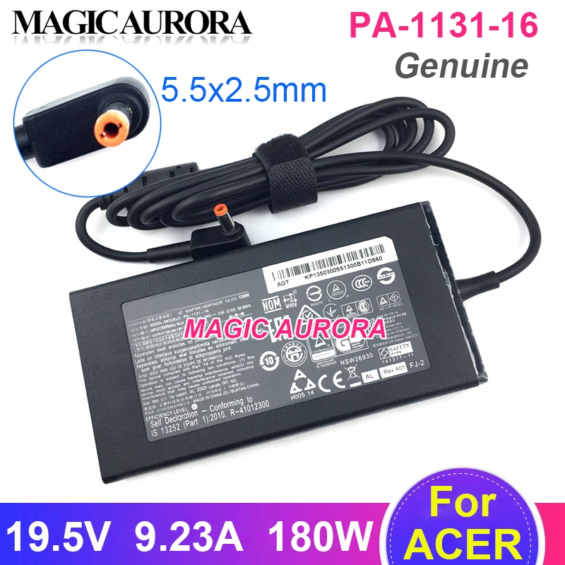 

Original PA-1131-16 135W Charger 19.5V 7.1A 5.5x2.5mm AC Adapter For ACER NITRO 5 ASPIRE 7 A717-72G-71YD Laptop Power Supply