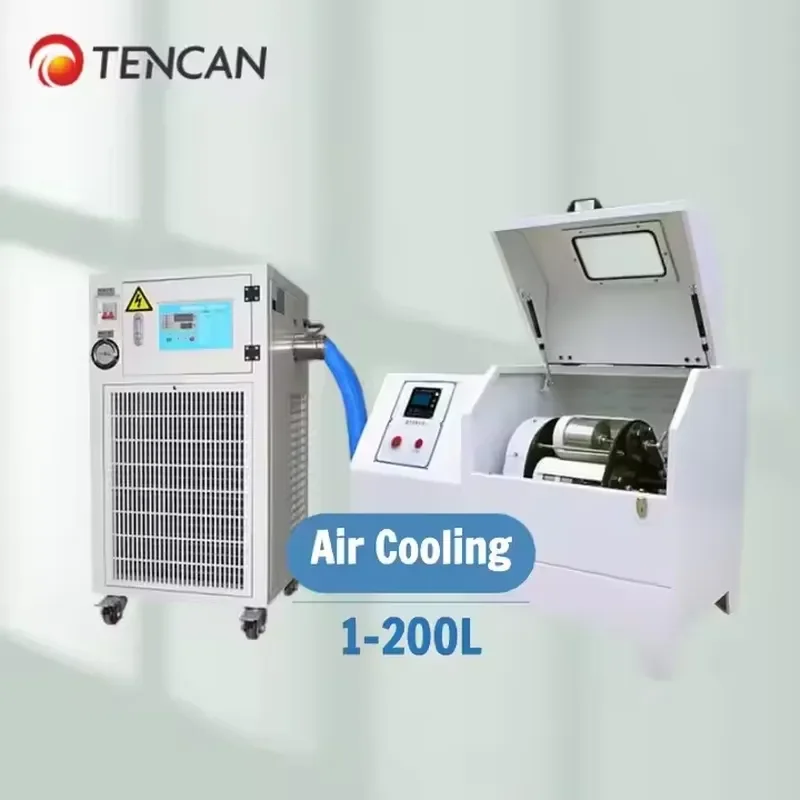i TENCAN 4L Lab Cryogenic Ball Mill Temperature Control Air Cooling Planetary Ball Mill for Sample Preparation