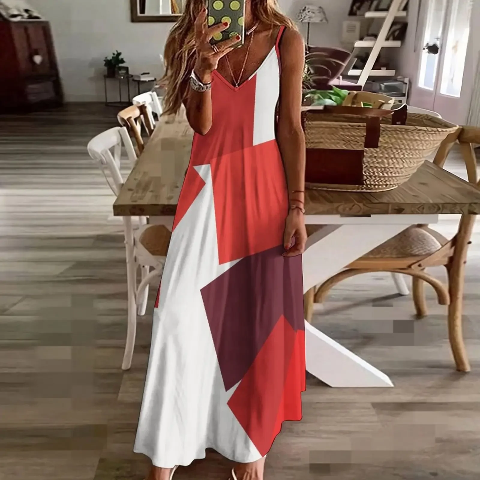Шикарное и элегантное женское платье Sainte Victory in Rouge от Vera, платье без рукавов, женские платья, 2024