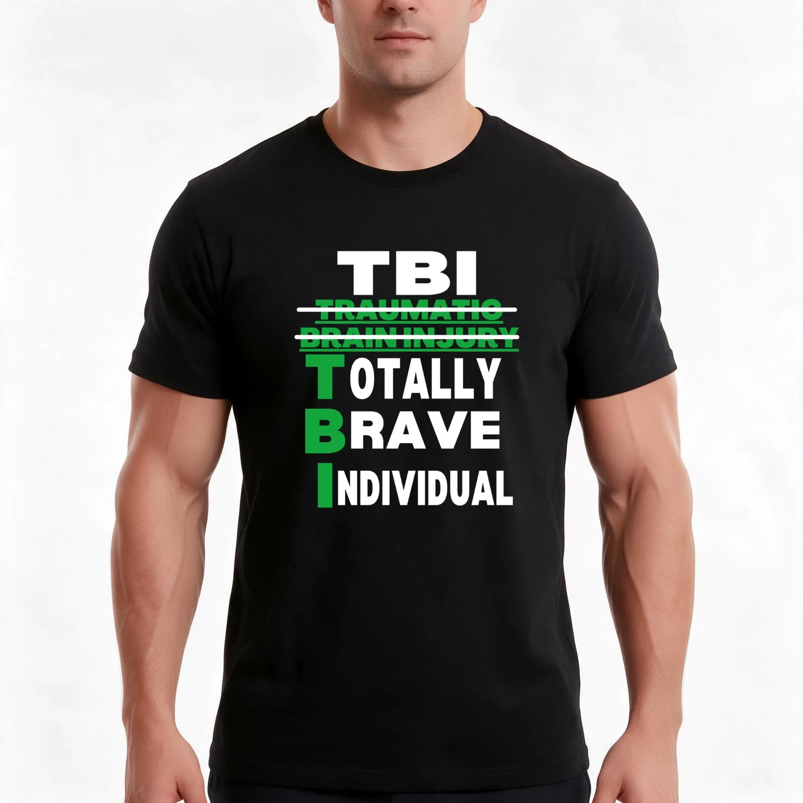 TBI Traumatic Brain Injury Awareness Brain warrior Quote TBI Support Survivor TBI Traumatic Gift T-Shirt Unisex Men Women