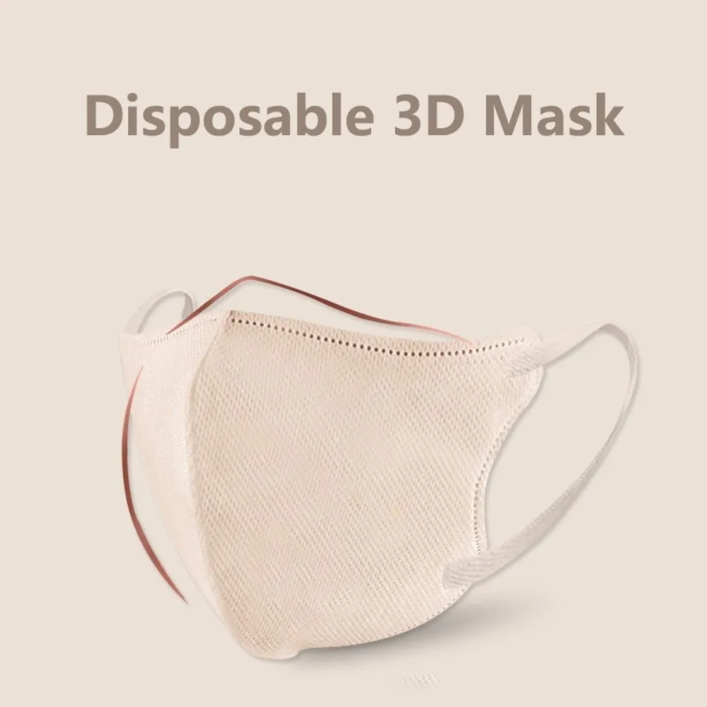 10pcs New 4 Layer Anti Dust Disposable Mask Japanese Protective 3D Face Mask Solid Color Breathable Face Cover Four Seasons