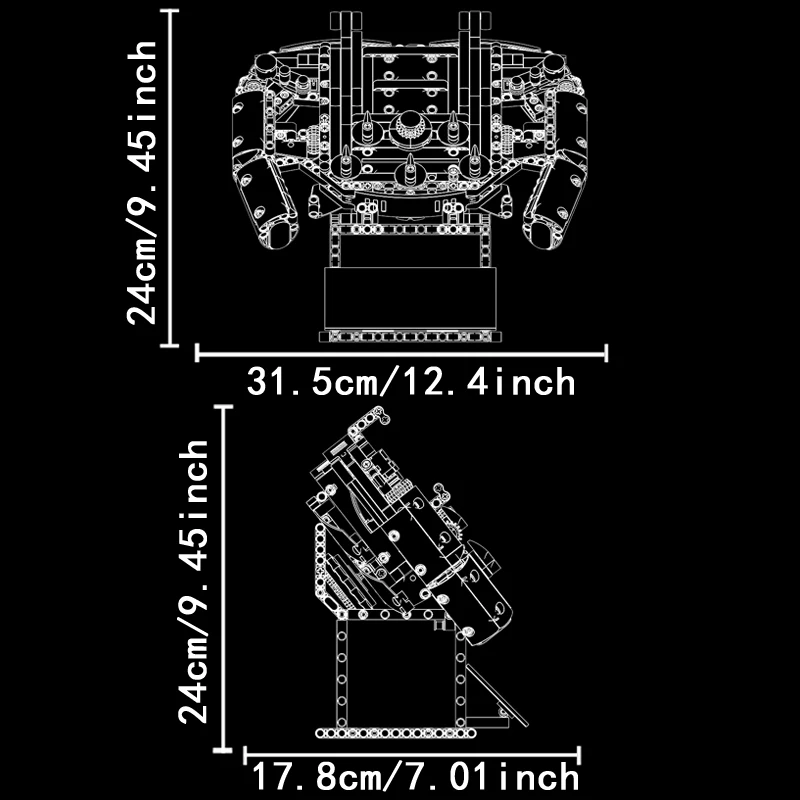 Volante per auto da corsa Formula Blocchi tecnologica Macchinari MOC Modello di assemblaggio per auto sportiva Porta telefono Regalo creativo