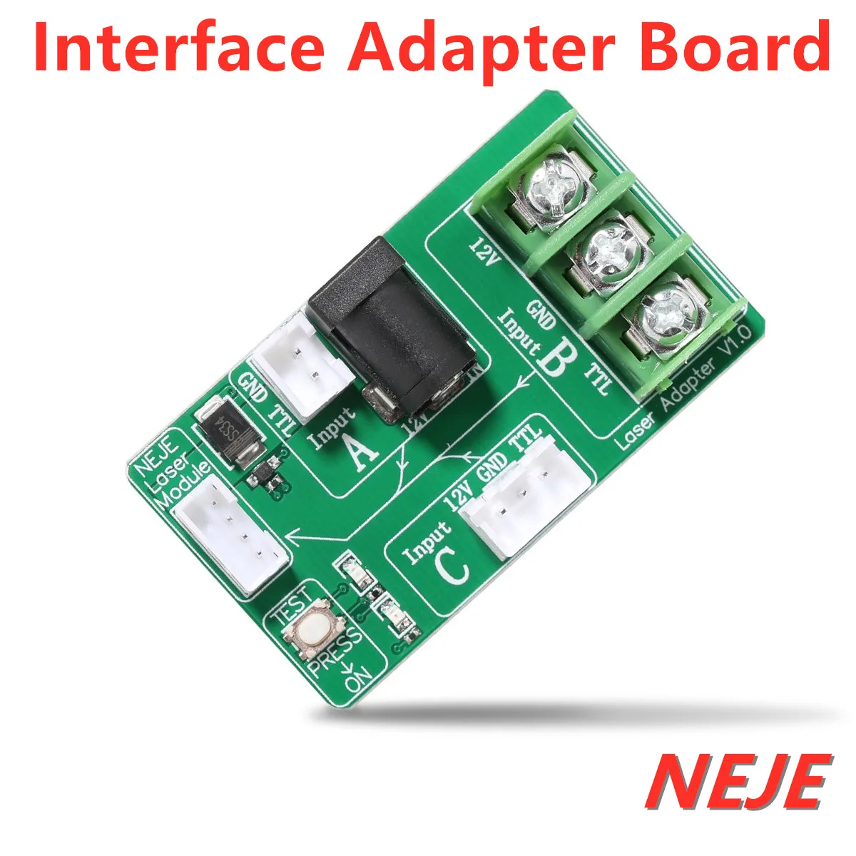 NEJE Laser Module Interface Adapter Board Connector for Laser Cutting Engraving Machine 3pin/4pin/2pin