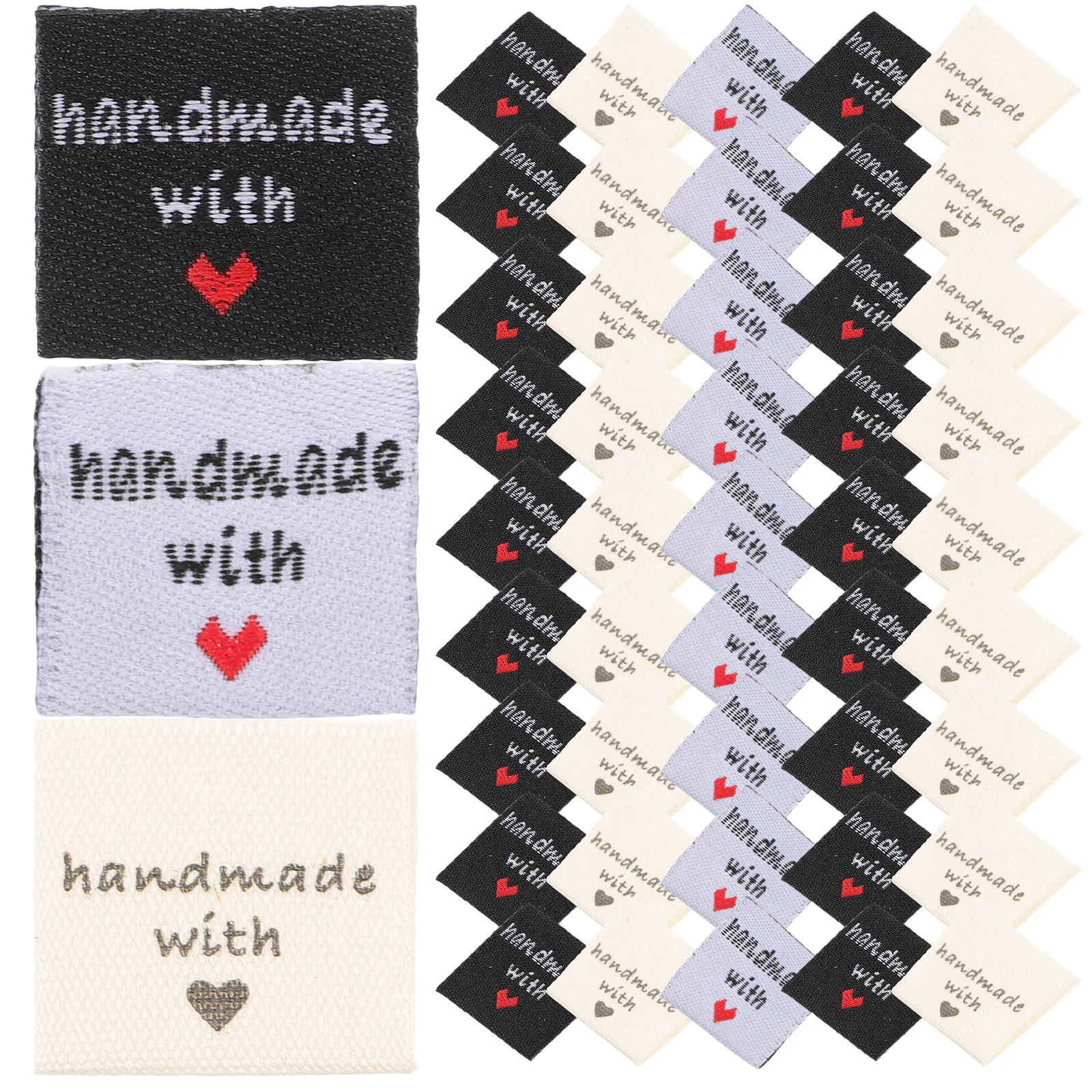 

150pcs Clothing Collar Labels Handmade Foldable Label For Jeans Hat Bag Purse Garment Tag Sewing Diy Apparel Accessories