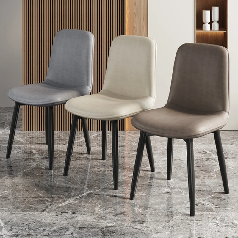 

Italian Metal Dining Chairs Unique Comfortable Classics Designesr Regale Dining Stools Leather Makeup Silla Comedor Furniture