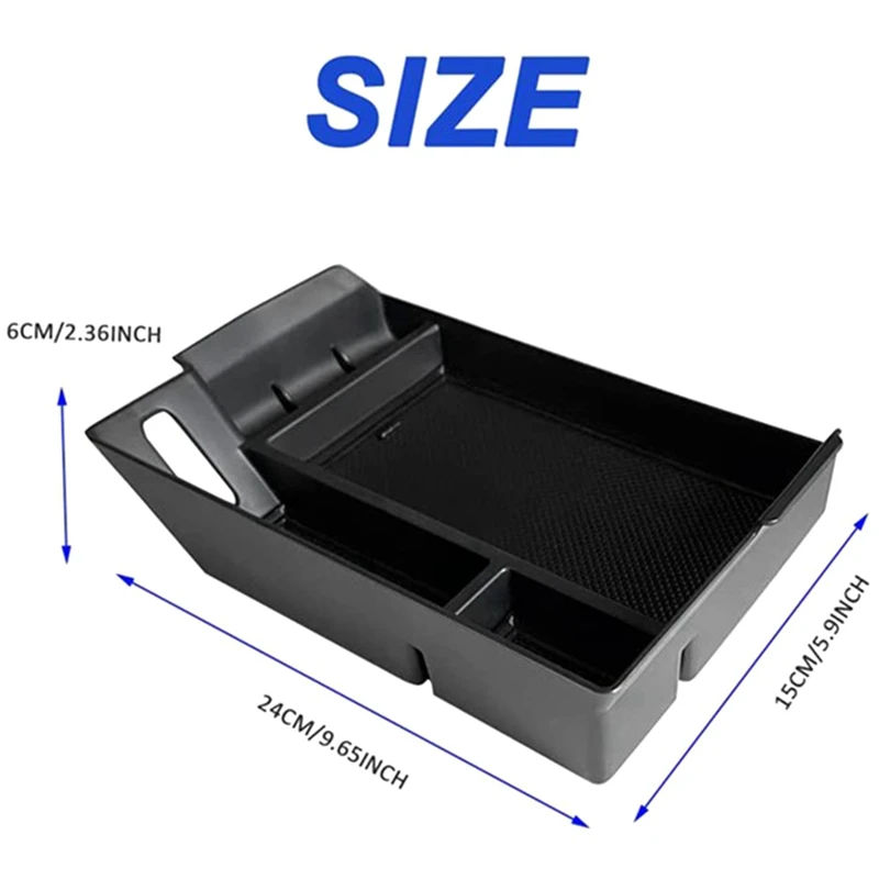 Center Console Organizer For 2021 2022 Toyota Sienna XL40 Armrest Insert Secondary Storage Box Tray Accessories