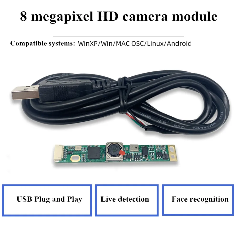 

8 megapixel high-definition USB camera module IMX179 laptop advertising machine face recognition module drive free