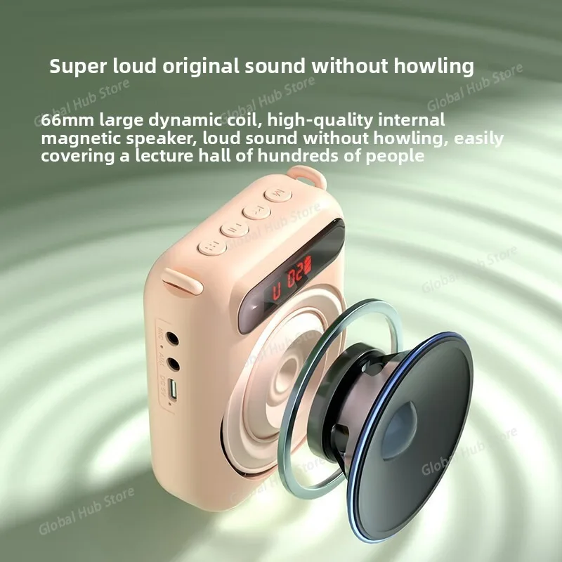 LS251 Little Bee Amplifier Teacher with Speaker Guide Waist Hanging Microphone Bluetooth Speaker Audio