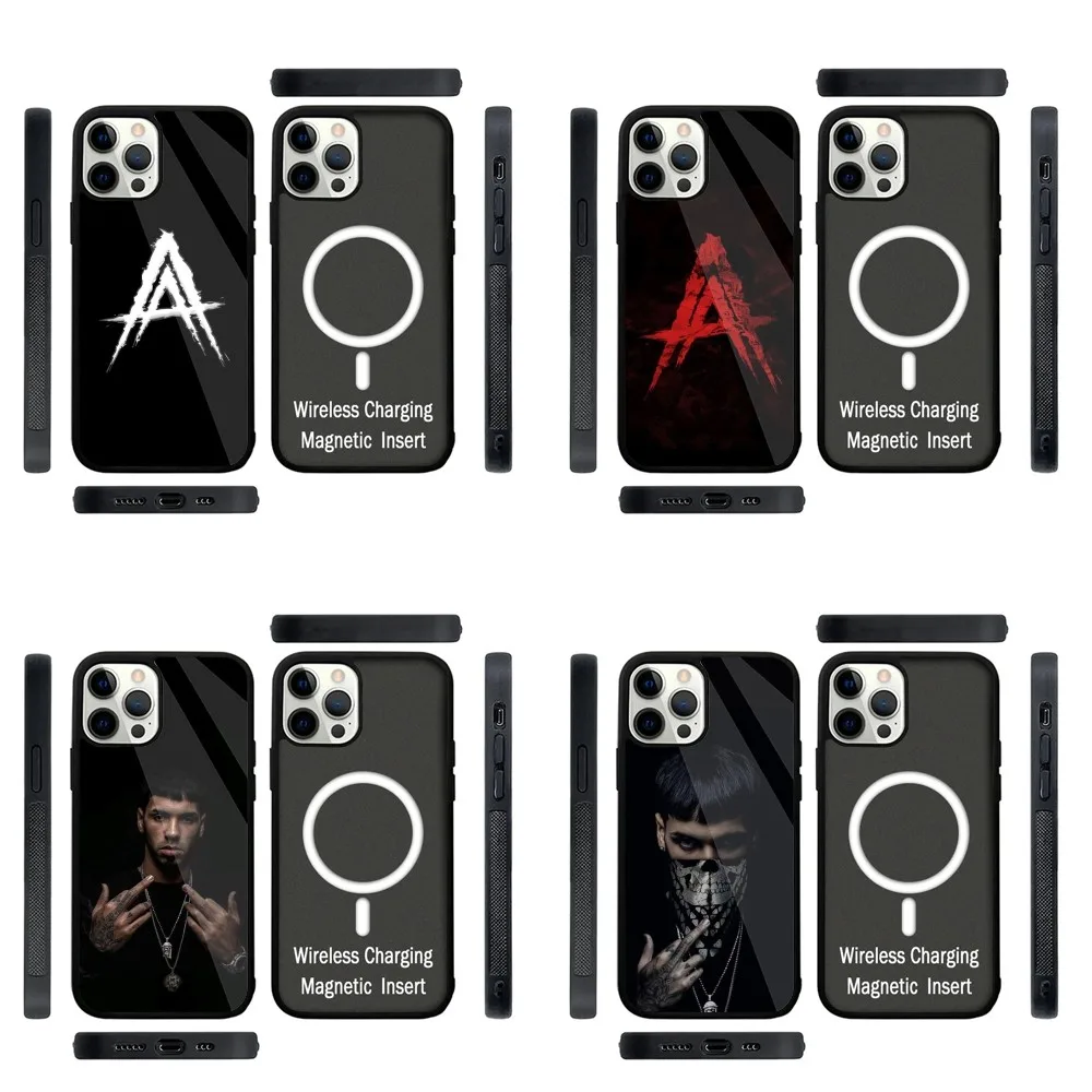 

A-Anuel AA Rapper Phone Case Strong Magnetic For IPhone 15,14,13,Pro,Max,Plus,11,12,Mini For Magsafe Wireless Charging