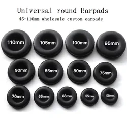 Ear Pads For Headphones Covers Sponge Leather Foam Cushion 45mm 50mm 55mm 60mm 65mm 70mm 75mm 80mm 85mm 90 95 100 105mm 110mm