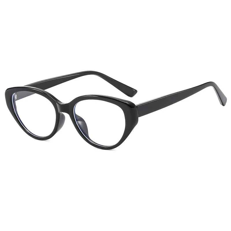Elliptical cat-eye style anti-blue light glasses - Korean version for women as daily decorative glasses