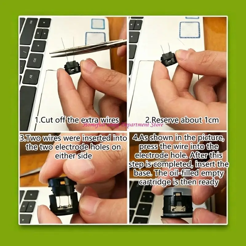  Replacement Heating Part for Repair Service 1.1 Resistance 3.7V Small Pin Unit for Rebuild Maintenance Tasks Use