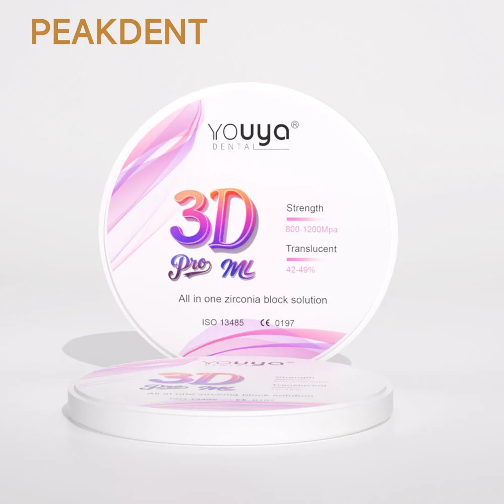 

Dental Zirconia Multilayer Zirconia Disc Inlays Dental Lab Ultra-Translucent Open System Dental Materials