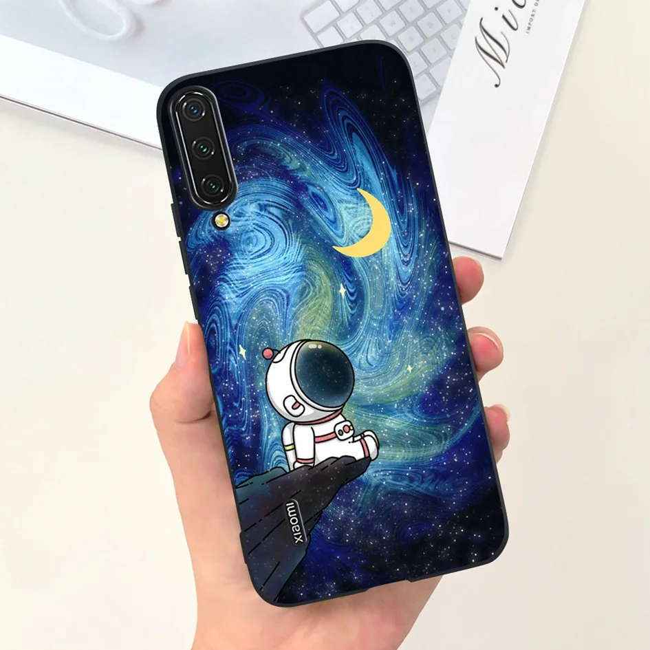 Dla Xiaomi Mi 9 Lite Etui Cute Astronaut Cartoon Shockproof Cover Silicone Funda Dla Xiaomi Mi 9 SE Mi9 Bumper Mi9Lite Protector — zdjęcie produktu 4