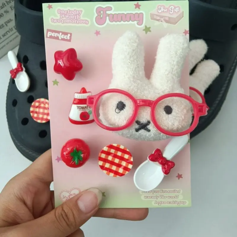 Cartoon Kawaii New Exquisite Shoe Buckle Accessories Shoe Flowers Ins Decoration Good Workmanship Removable GoodLooks Gift Miffy