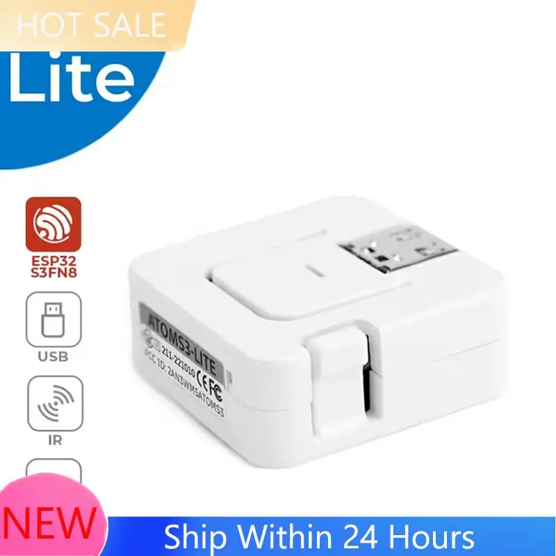 

~【В наличии】Набор разработки ATOMS3 Lite ESP32S3 Iot, интеграция AI, беспроводное программирование для обучения и прототипирования