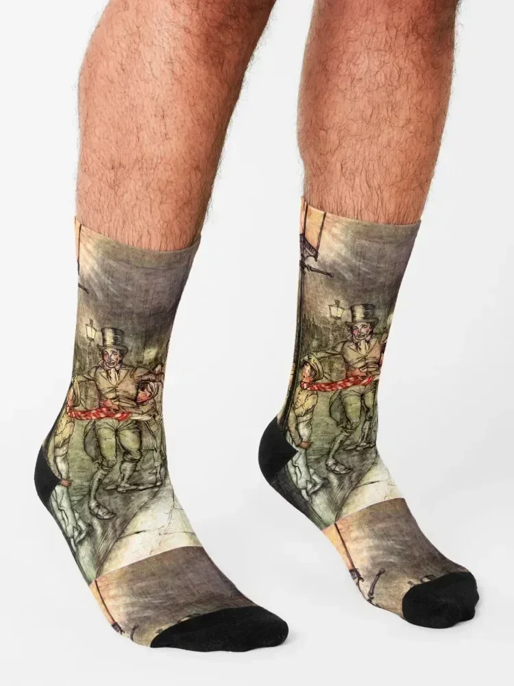 بوب كراتشيت سليدينج - كارول عيد الميلاد - جوارب آرثر راكهام للشتاء الدافئ جوارب جولف مخصصة للنساء والرجال #3