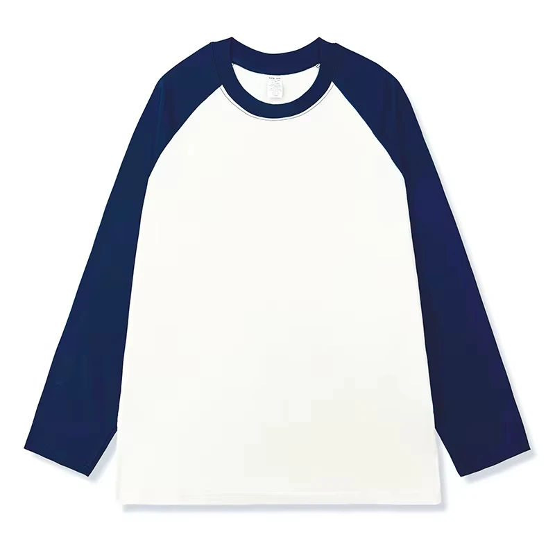 2026 Damen Locker Sitzende Langarm-T-Shirts Herbst Winter Mode O-Ausschnitt T-Shirt Patchwork Lässige Oberteile Herrenbekleidung – Detail 10